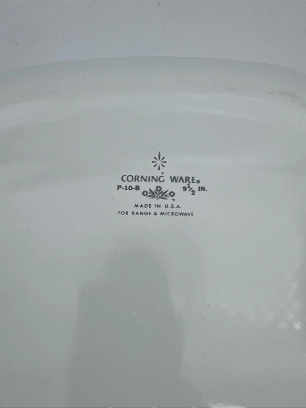 Corning Ware Blue Cornflower P-10-B, 9 1/2 Inch Casserole Dish With P-10-C-1 Lid